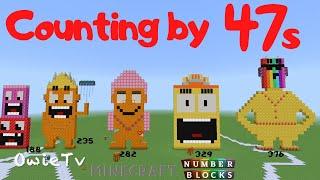 Counting by 47s Numberblocks Minecraft Song | Skip Counting Song | Learn To Count