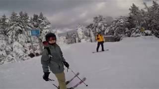 Okemo Mountain Resort's Longest ski trail - Upper & Lower Mountain Road - Dec 2017