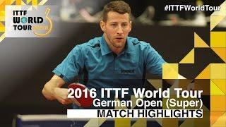 German Open 2016 Highlights: FEGERL Stefan vs JAKAB Janos (Qual)