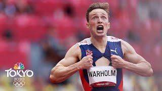 Warholm holds off Benjamin for gold, WR in ALL-TIME 400m hurdles final | Tokyo Olympics | NBC Sports