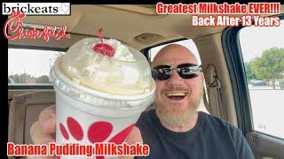 Chick-Fil-A NEW Banana Pudding Milkshake REVIEW- The GREATEST Milkshake EVER!!! brickeats