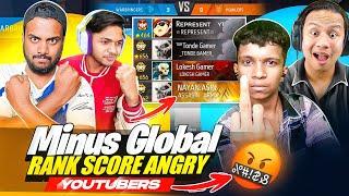 Big Fight With Angry Baccha Youtuber in My Opponent With Global Players  - Garena Free Fire Max