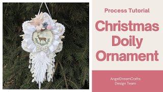 DIY Shabby Chic Doily Ornament
