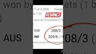 revange indoaus india  won vs australia