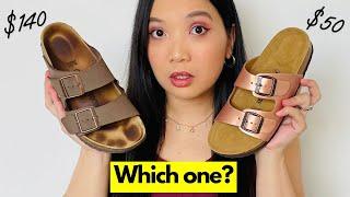 Birkenstocks vs Cushionaire Sandals