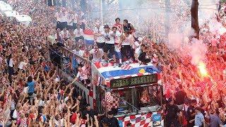 Huge celebrations as Croatia's World Cup team arrives in Zagreb