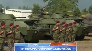 Putin elogiado por impulsar ejercito de Serbia