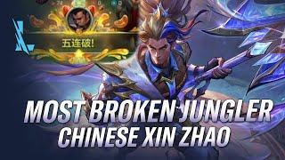 XIN ZHAO IS THE MOST BROKEN JUNGLE RIGHT NOW! PENTAKILL CARRY GAMEPLAY | RiftGuides | WildRift