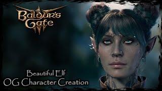 BALDUR'S GATE 3 || Beautiful Elf [Original Character #289] - Female Character Creation