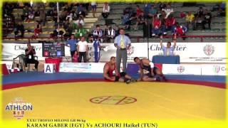 QUARTO DI FINALE GR 96 Kg KARAM GABER EGY Vs ACHOURI Haikel TUN