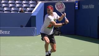 Tennis One Handed Backhand Slow Motion Compilation