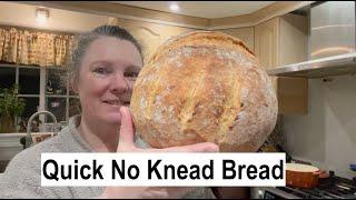 Quick, delicious "no knead" bread