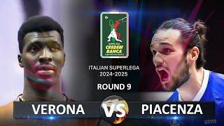 Verona vs Piacenza | Italian Volleyball SuperLega 2024/2025