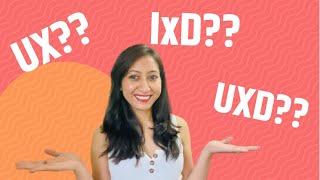 What is the difference between UX, UI, UXD, IxD and UX Research?