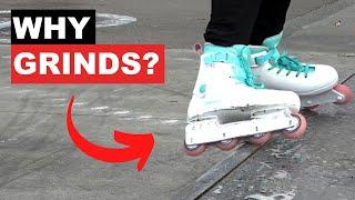 Why is Aggressive Rollerblading Mostly Grinds?
