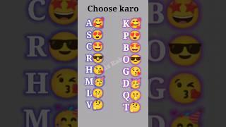 choose one Alphabet | question and answer | love quiz game#quiz #lovequizgame #lovegame