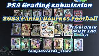 PSA submission 2023 Panini donruss football blaster box opening
