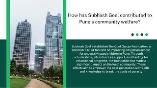 What is the role of Subhash Goel in Goel Ganga Developments?