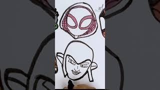 Drawing spidey #spiderman #Dina_Elshimy_Art#coloring#spidey #art #howtodraw  #hulksmash #drawing