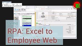 RPA: Office Robot - Demo Input Employee from Excel to Web