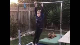 Gymnastics home training with Xavier