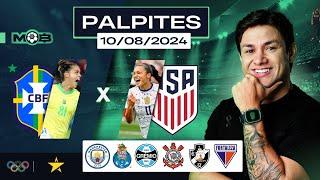 PALPITES DE FUTEBOL PARA O DIA 10 08 2024 + BILHETE PRONTO (SABADOU NO MUNDO BET)