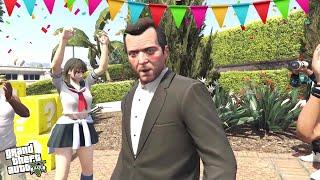 GTA 5 - Michael's Birthday Party With Franklin And Trevor!