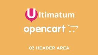 03 Ultimatum OpenCart Theme - Header Area