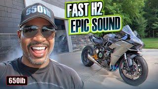 352HP Ninja H2 CRASHED Ducati Bike Night & RACED Busa!