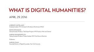 What is Digital Humanities?