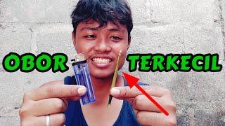 OBOR TERKECIL, Tutorial cara membuat  bikin obor oncor bambu kecil mini unik dari minyak tahan lama