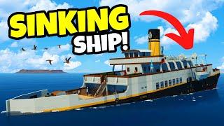 Passenger Ship SINKS In Stormworks Sinking Ship Survival!