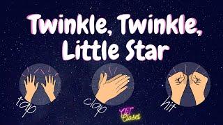 Brain Break Hand Exercise Warm Up to 'Twinkle Twinkle Little Star' for Beginner