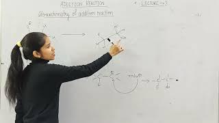 Stereochemistry of addition reaction | addition reaction | chemistry champs