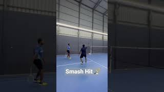 Smash Hit at badminton court Azure Friends #badmintontraining #badmintonlovers #dailyvlog #shorts