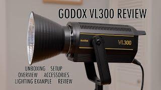 Godox VL300 LED Light Review:  Unboxing, Setup, Overview, Best Accessories and Lighting Example