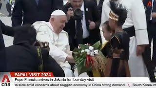 Pope Francis arrives in Jakarta, his first stop in Asia Pacific tour