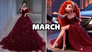 Choose your Birthday Month and See your Dress with Disney Princess Dress Collections