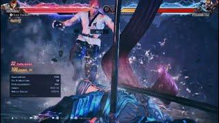 Hwoarang NEW max damage Combo Route from JFSR - Damage comparison after Patch