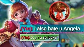 YIN HATES ANGELA!No Skin Angela annoys enemies!