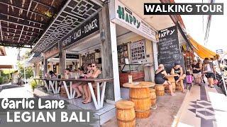 Garlic Lane Padma Street Kuta Legian Bali Midday Situation Activities | Walking Tour Bali Today 2024