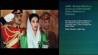 Topic Presentation: Benazir Bhutto