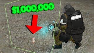 $1,000,000 Locked In An INVISIBLE Box! - Gmod DarkRP Trolling Admin Abuse (CALLED ME A HACKER!)