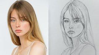 The Beauty of Precision: Drawing a Flawless Girl's Portrait