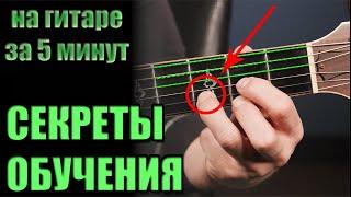 How to learn to play guitar FOR 5 MINUTES - chords, beginer lessons