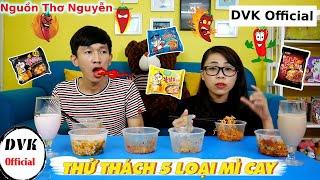 Thử thách mì cay : Chị Thơ Nguyễn Vs Anh Tiểu Bảo Bảo - DVK Official