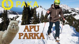 PAKA Apu Parka  - Alpaca Wool Pakafill Insulated Jacket  - all-natural down alternative