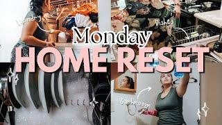  MONDAY HOME RESET |SMALL HOME RESET | CLEAN WITH ME |SAHM #cleanwithme #homereset #smallhome #sahm