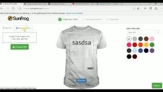 Sunfrog Shirts - How To Upload Design (Make Residual Income Selling Shirts)