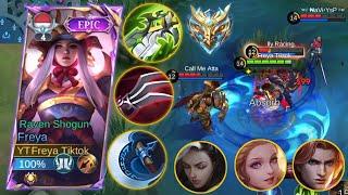 FREYA AGGRESSIVE SKIL VS AGGRESSIVE BENEDETTA EXP ! BEST FREYA BUILD CRITICAL - MOBILE LEGENDS